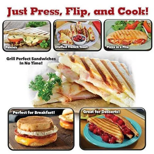 Double Chambered Grilled Sandwich & Panini Pan