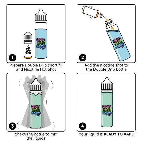 Double Drip E-Liquid Crystal Mist Short Fill E-Liquid 50ml
