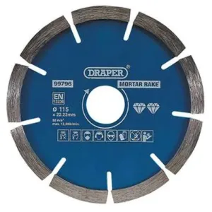 Draper Mortar Raking Diamond Blade, 115Mm Dr-99796