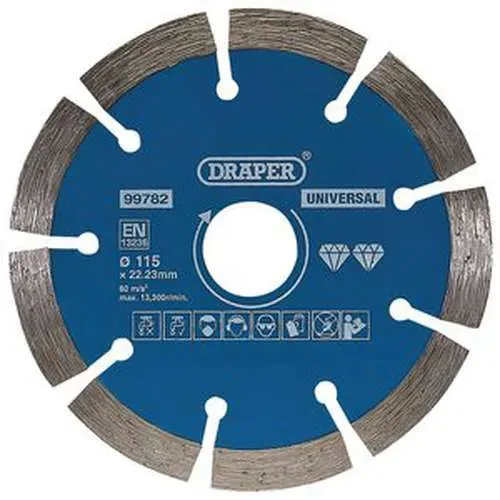 Draper Segmented Diamond Blade, 115Mm Dr-99782