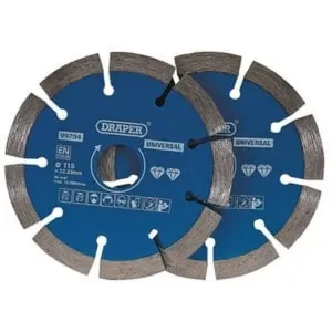 Draper Segmented Diamond Blade, 115Mm (Pack Of 2) Dr-99794