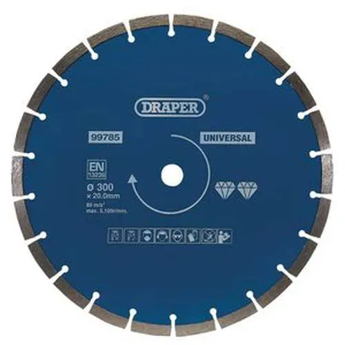 Draper Segmented Diamond Blade, 300Mm Dr-99785