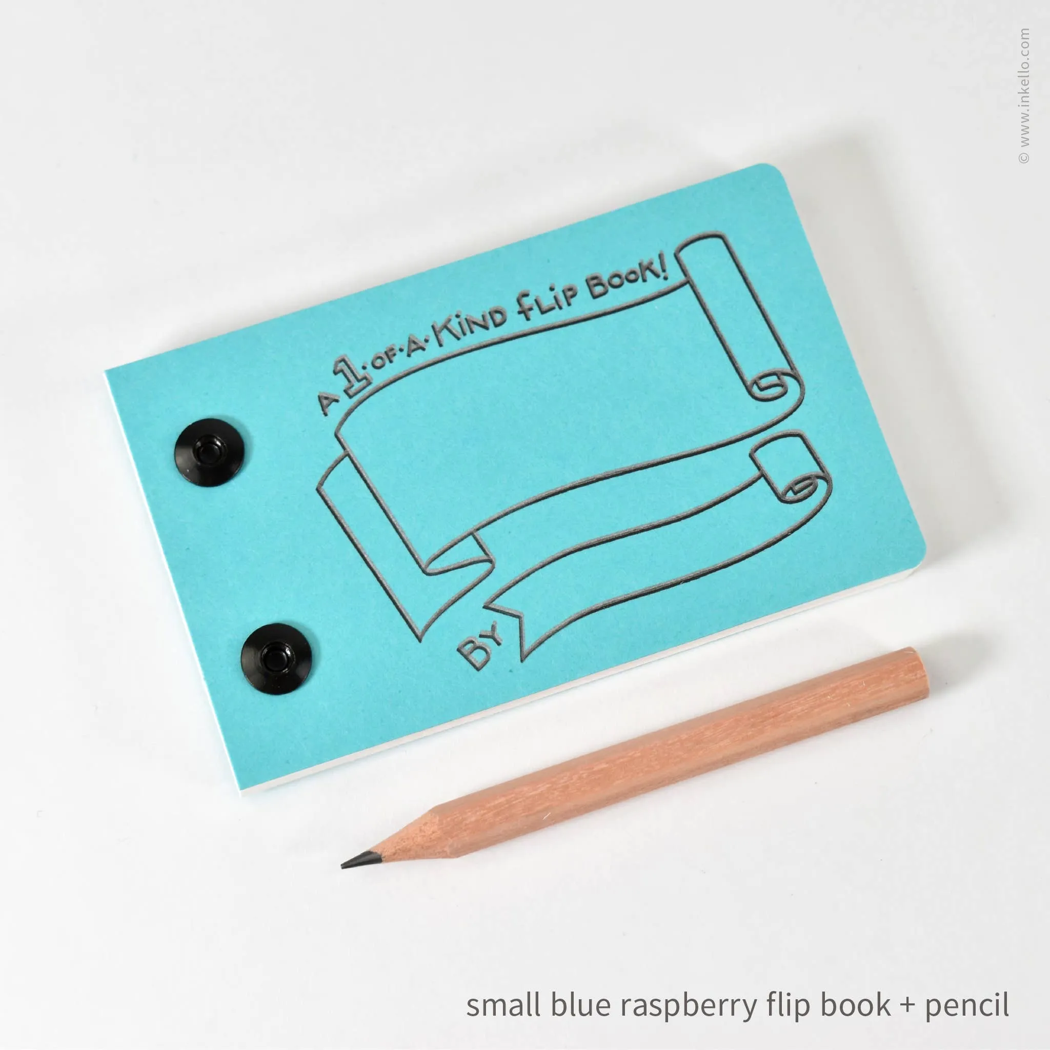 Draw-Your-Own Flip Book   Pencil (#316): Kraft Brown / Small