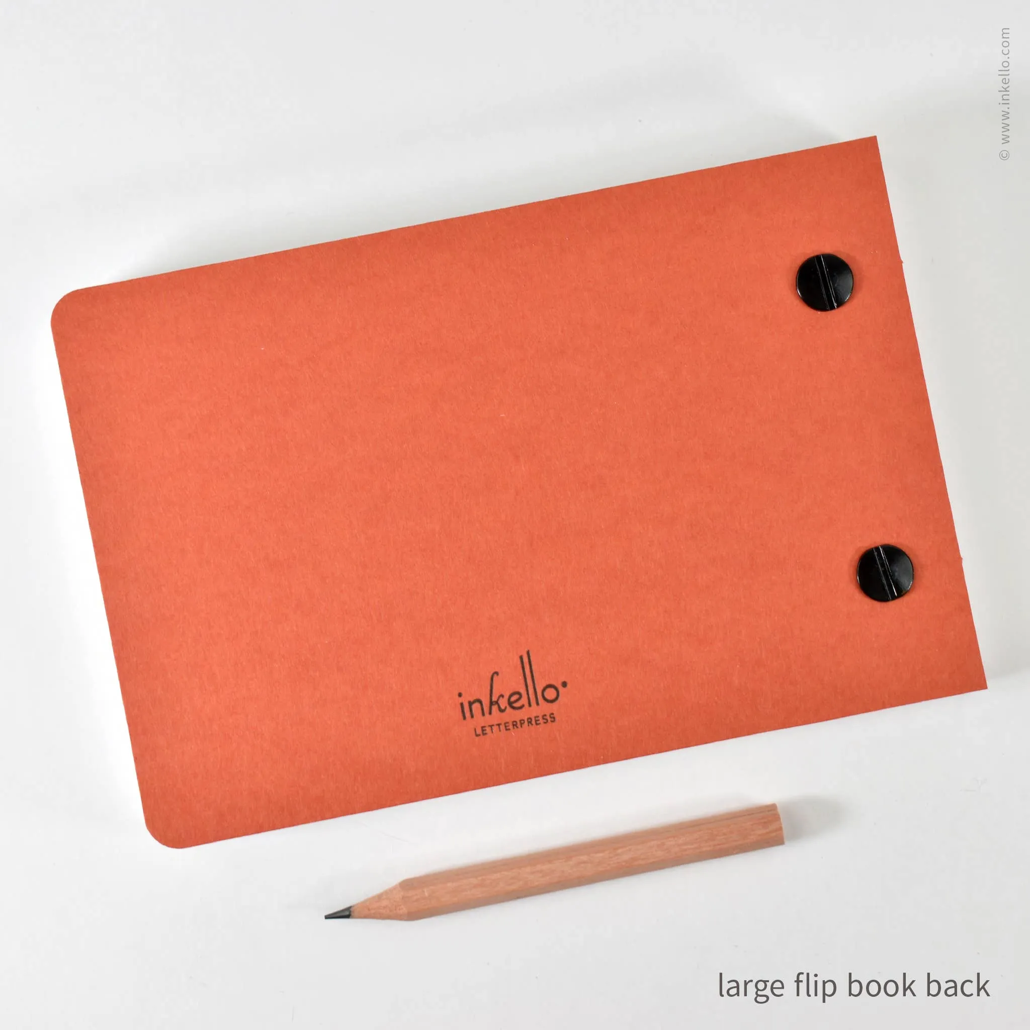 Draw-Your-Own Flip Book   Pencil (#316): Kraft Brown / Small
