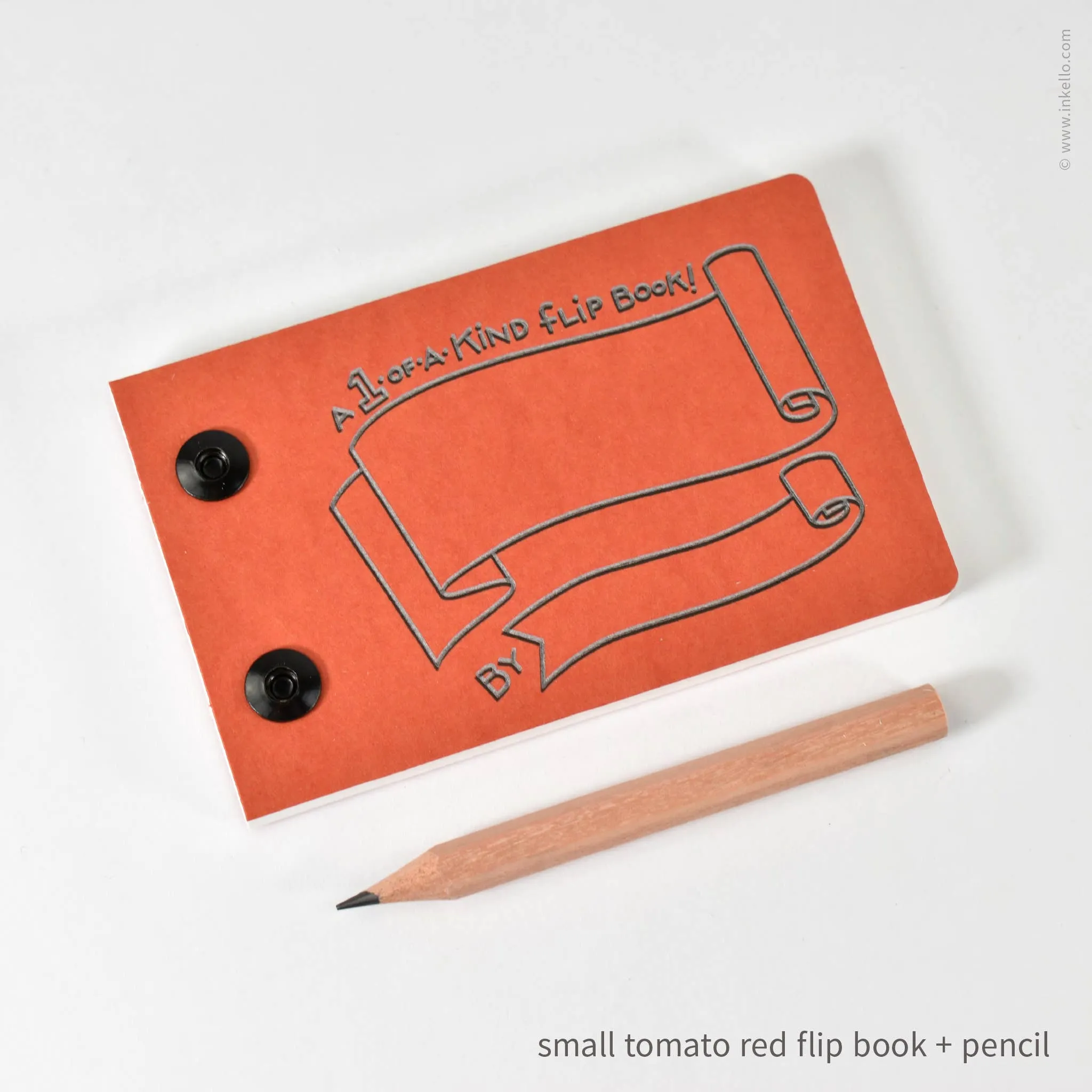 Draw-Your-Own Flip Book   Pencil (#316): Kraft Brown / Small