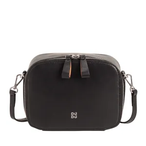 DUDU BRAKE BROW BAG SMALL IN LEATHER, BAG room with double shoulder strap, zipper closure, elegant compact design bag