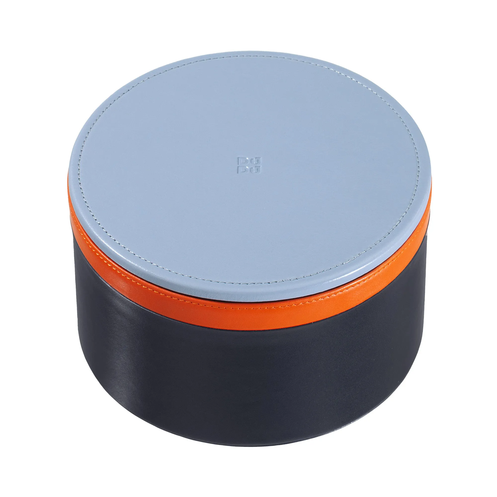 DUDU in Design leather jar of furniture, storage with 10x10cm lid, crooked pod holder.
