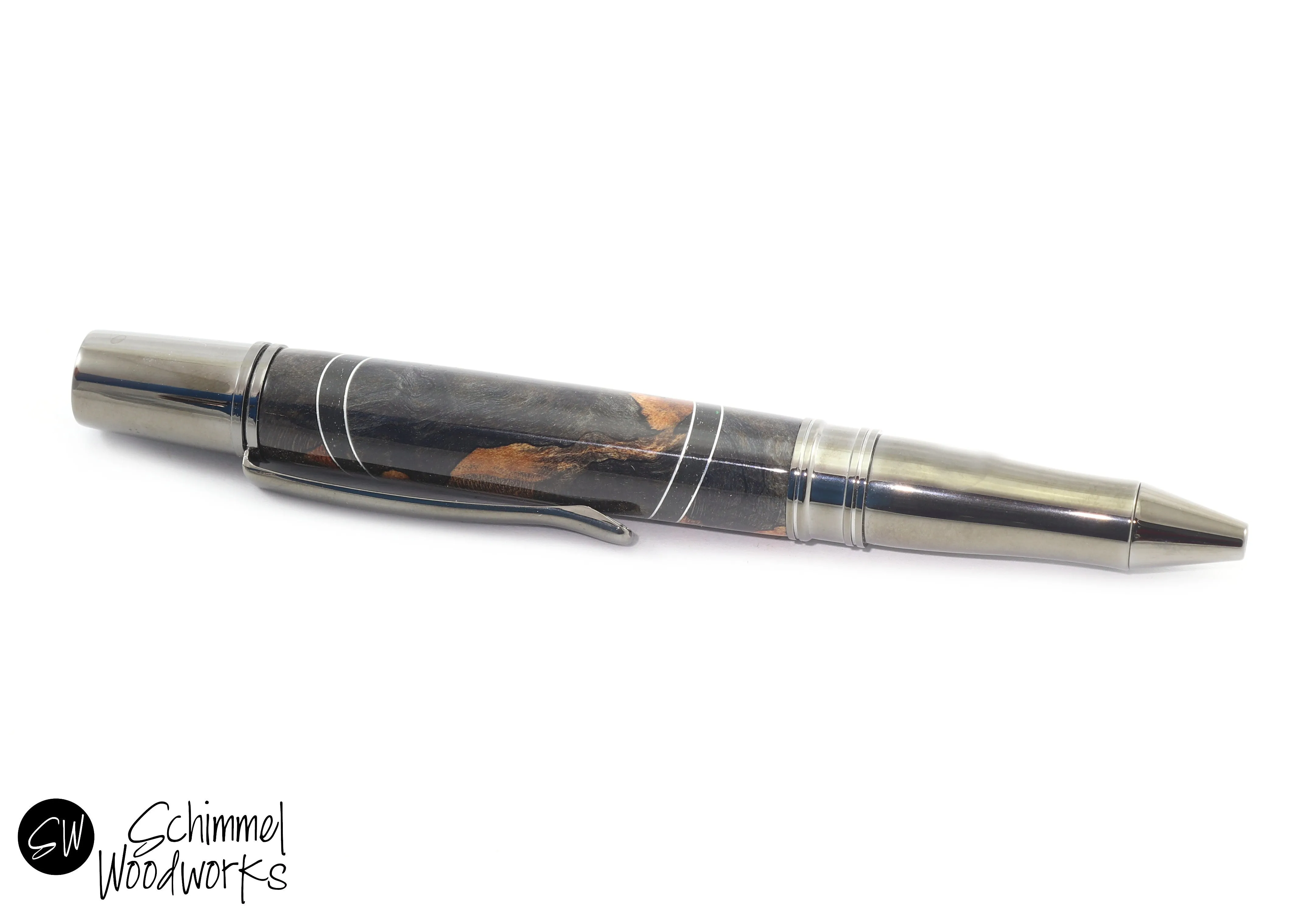 Dyed Segmented Wood Pen