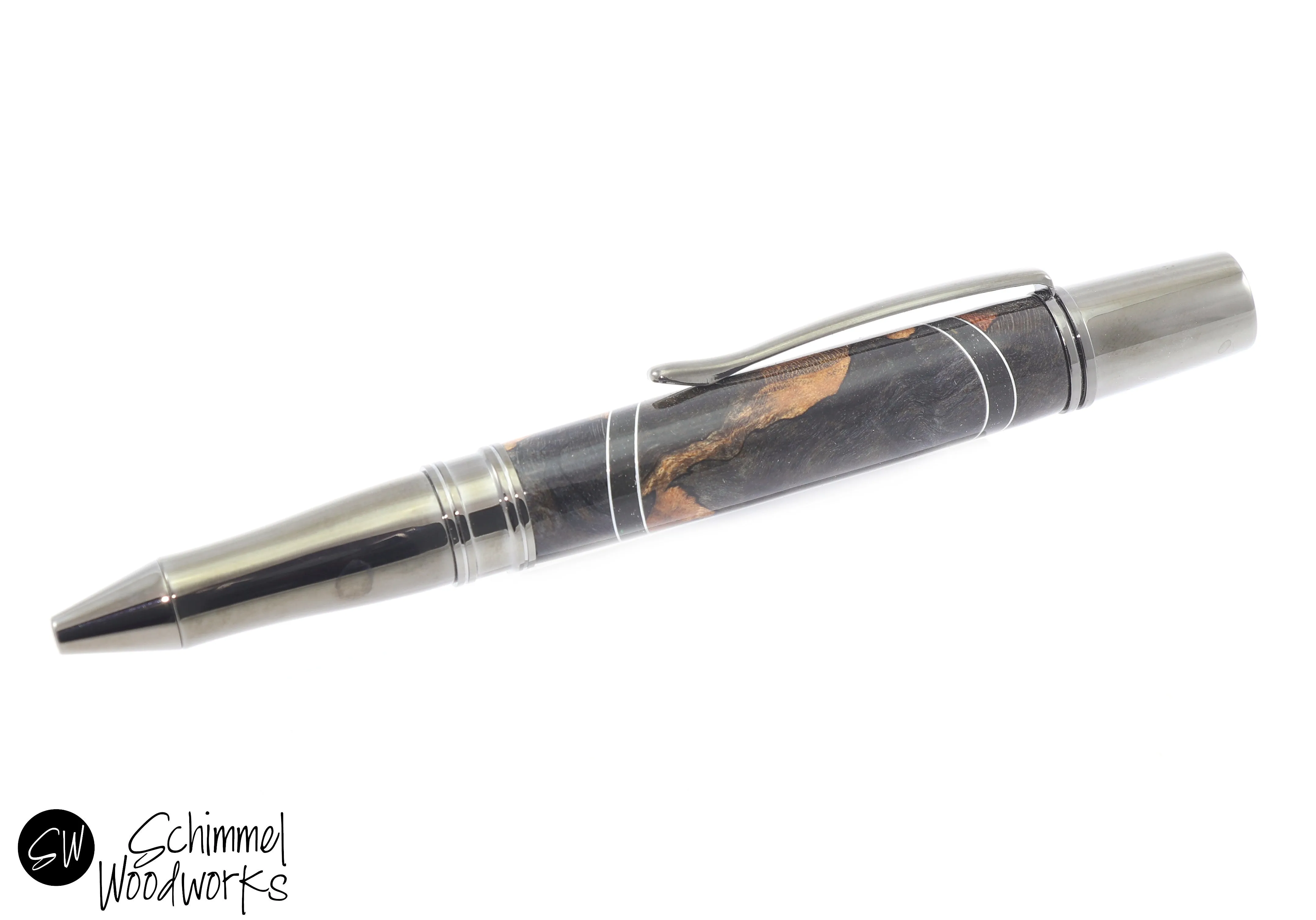 Dyed Segmented Wood Pen