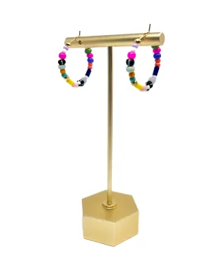Eclectic Beaded Hoops