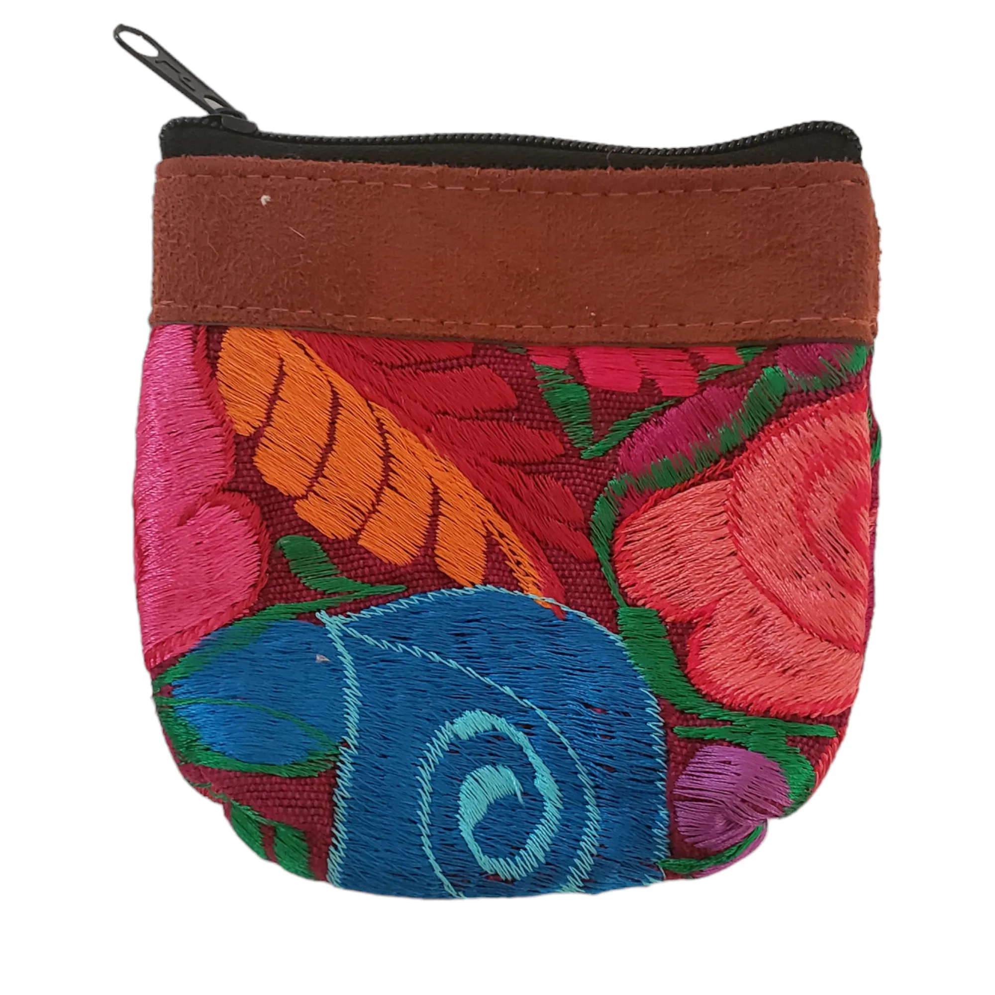 Embroidered Mexican Coin Purse from Oaxaca Mexico