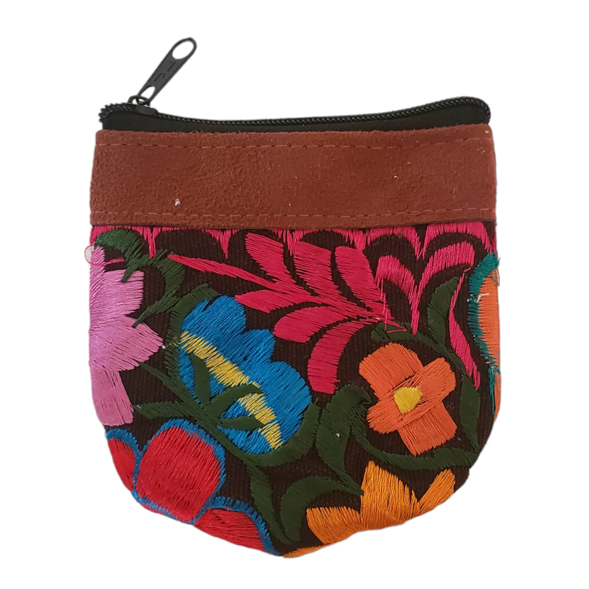 Embroidered Mexican Coin Purse from Oaxaca Mexico