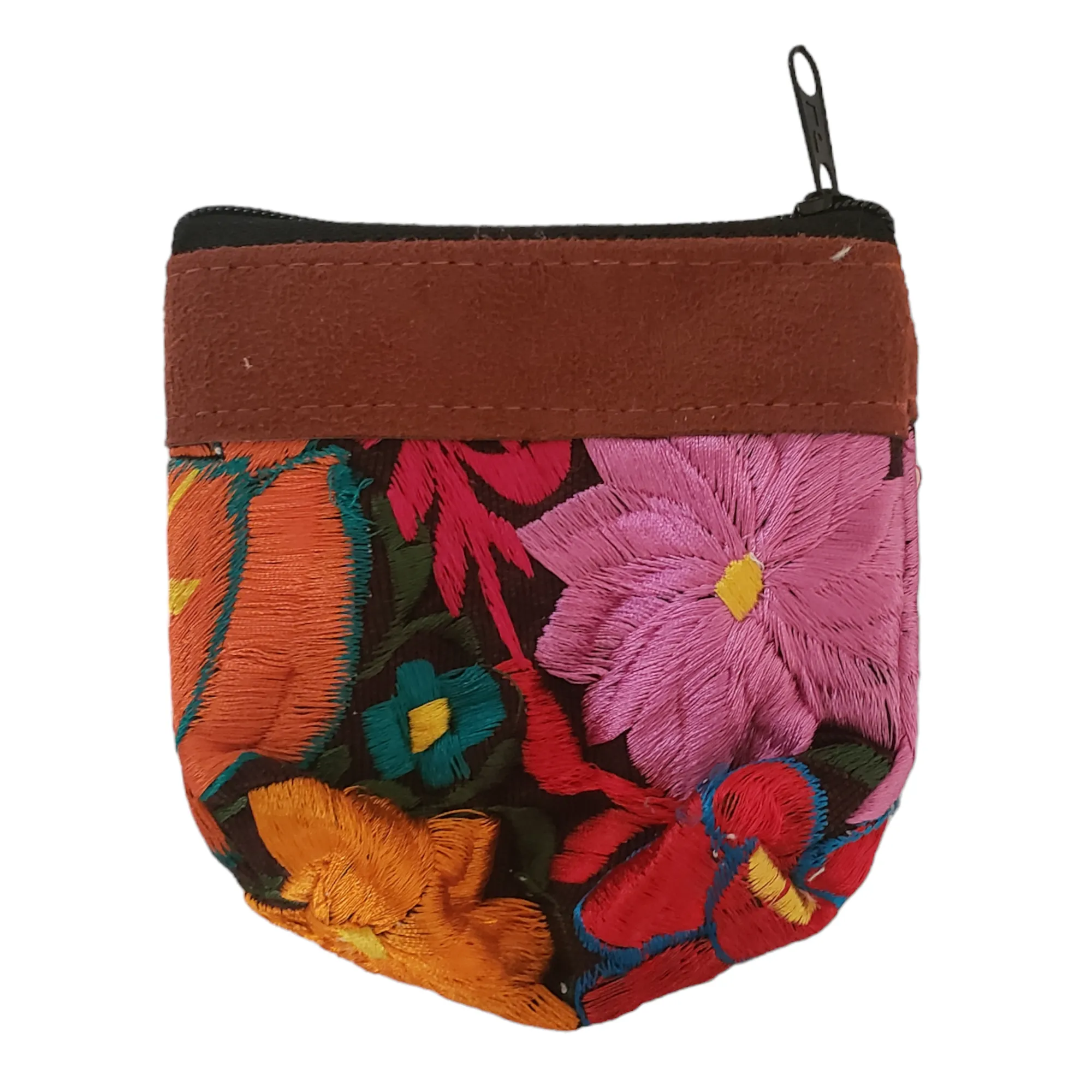 Embroidered Mexican Coin Purse from Oaxaca Mexico