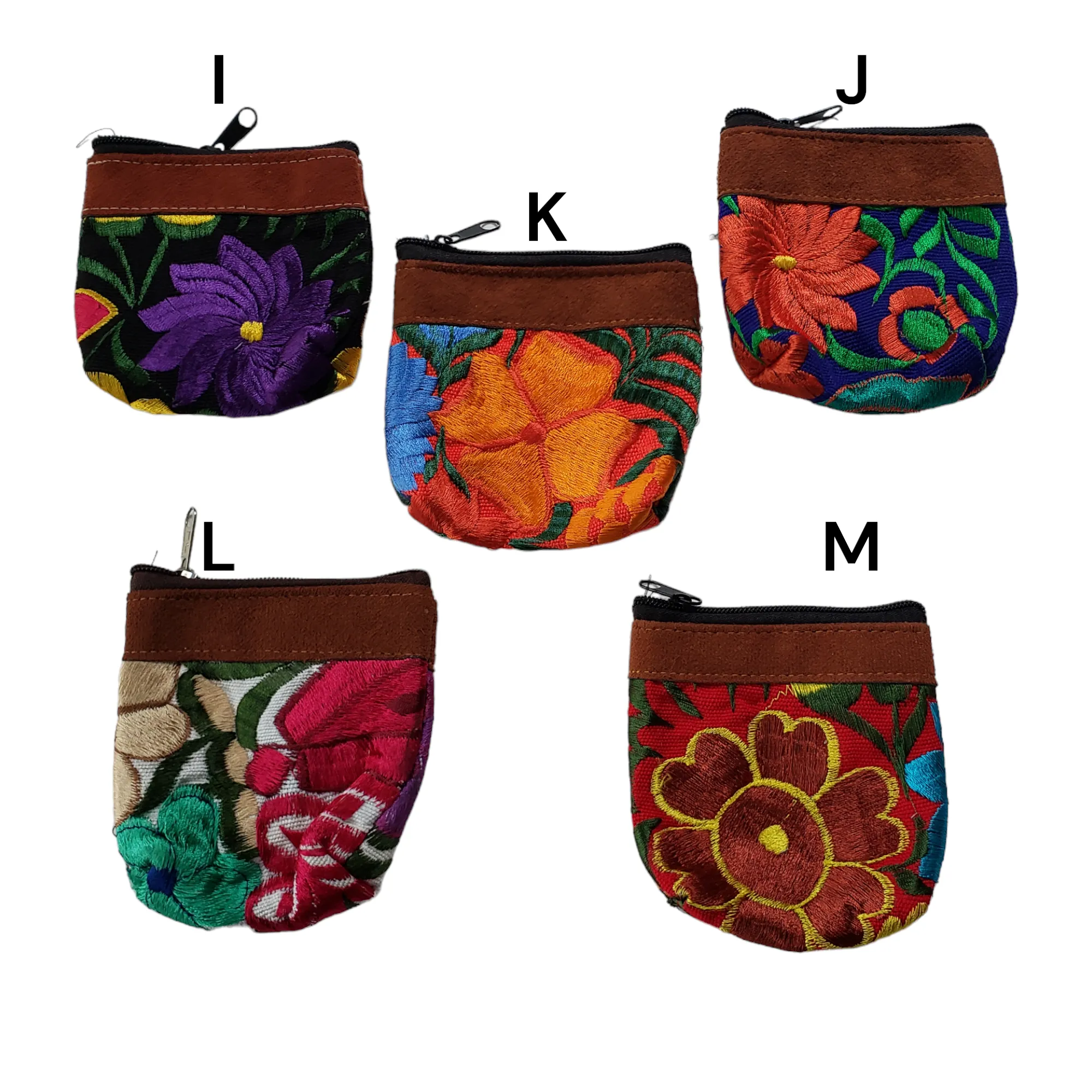 Embroidered Mexican Coin Purse from Oaxaca Mexico