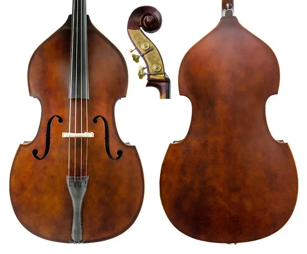 Enrico Bass Outfit Student Plus - Solid Top 3/4 Bass w/ German Bone Style Bow Upgrade