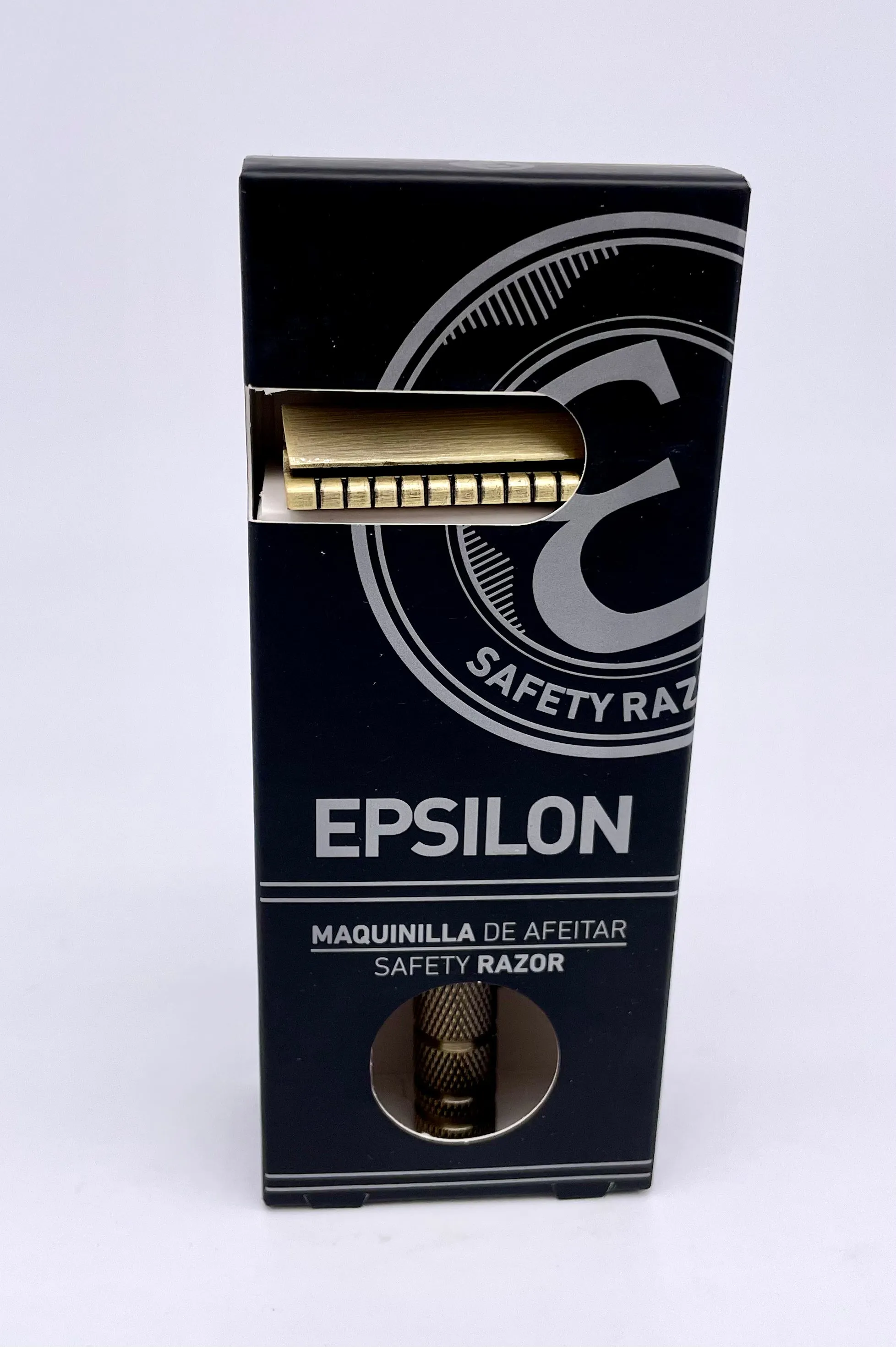 Epsilon Bronze Safety Razor
