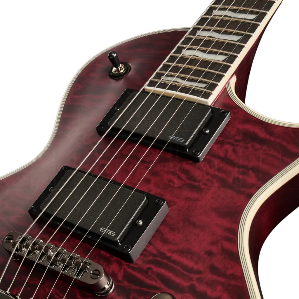ESP LTD EC401 Quilted Maple Electric Guitar - See Through Black Cherry Sunburst