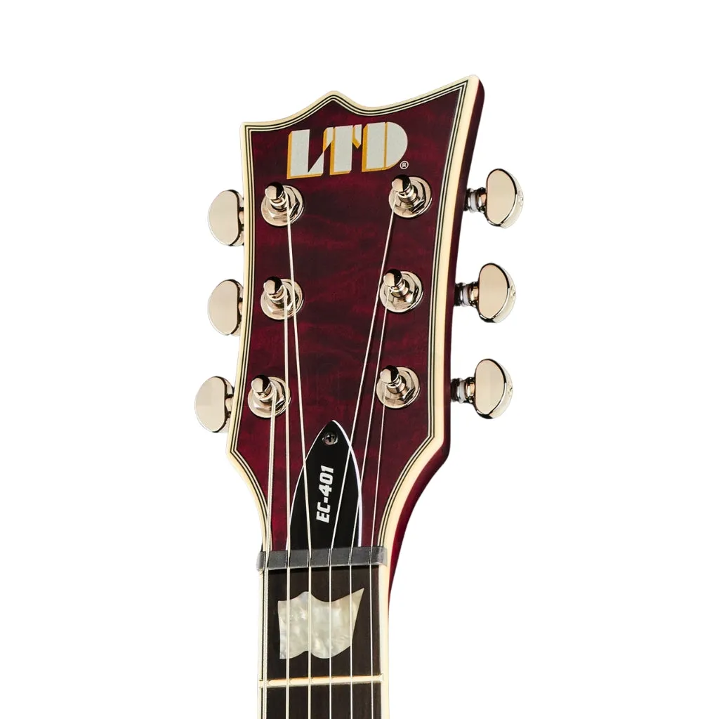 ESP LTD EC401 Quilted Maple Electric Guitar - See Through Black Cherry Sunburst