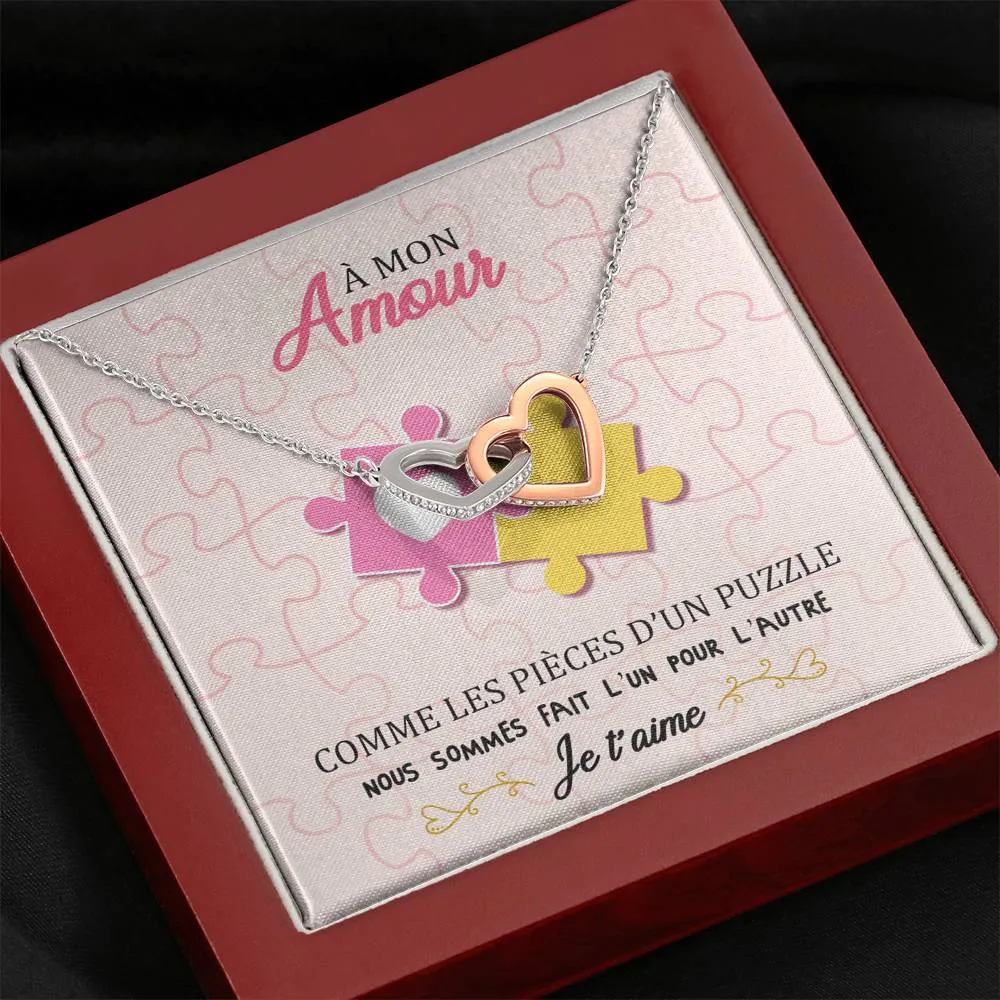 ETERNITY • Collier Amoureux Double Cœur