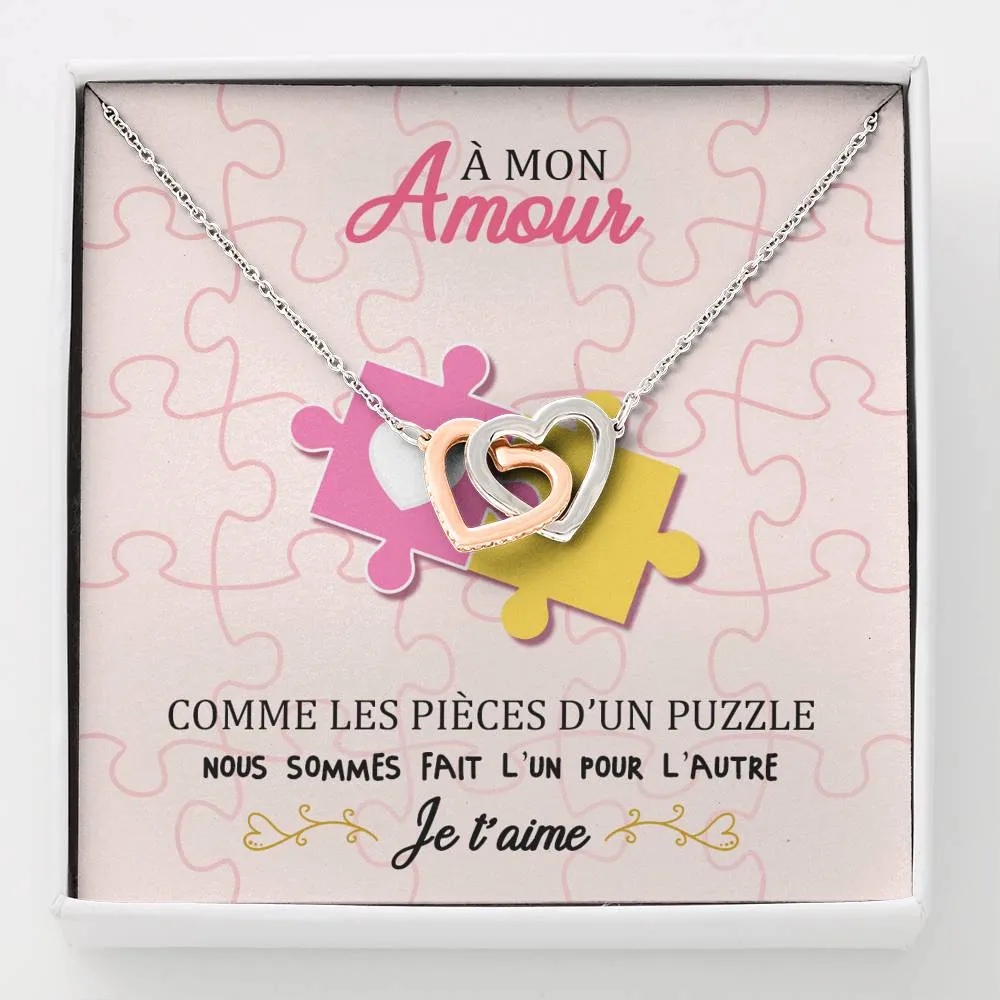 ETERNITY • Collier Amoureux Double Cœur