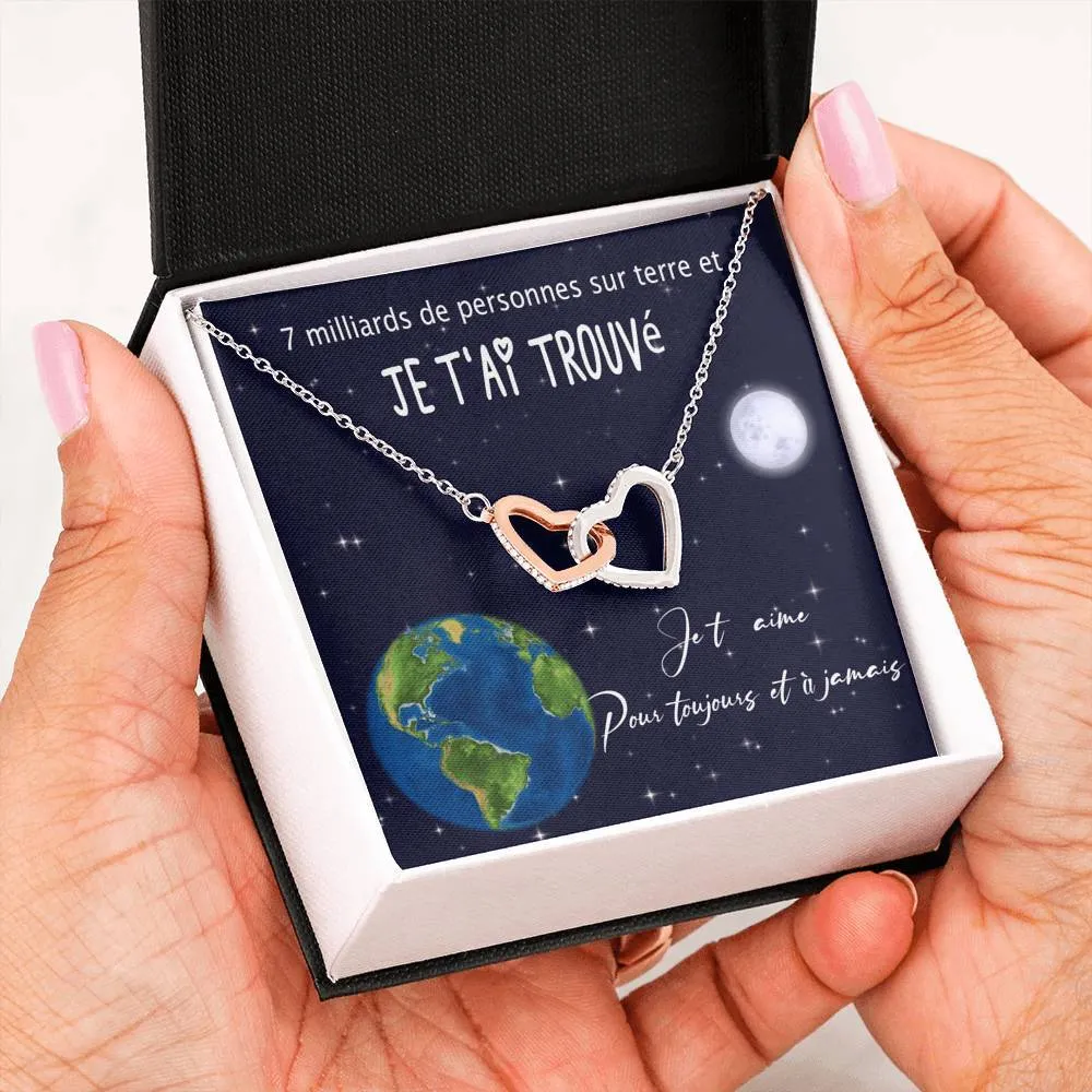 ETERNITY • Collier Déclaration d'amour Double Cœur