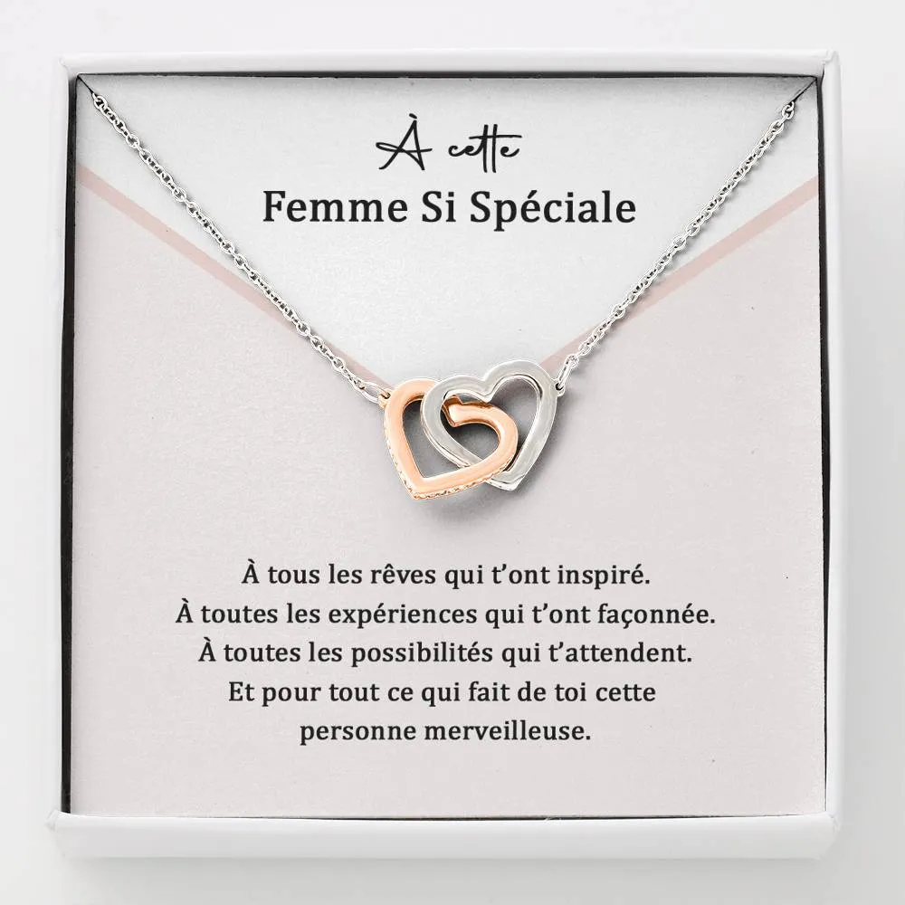 ETERNITY • Collier Femme Speciale Double Cœur