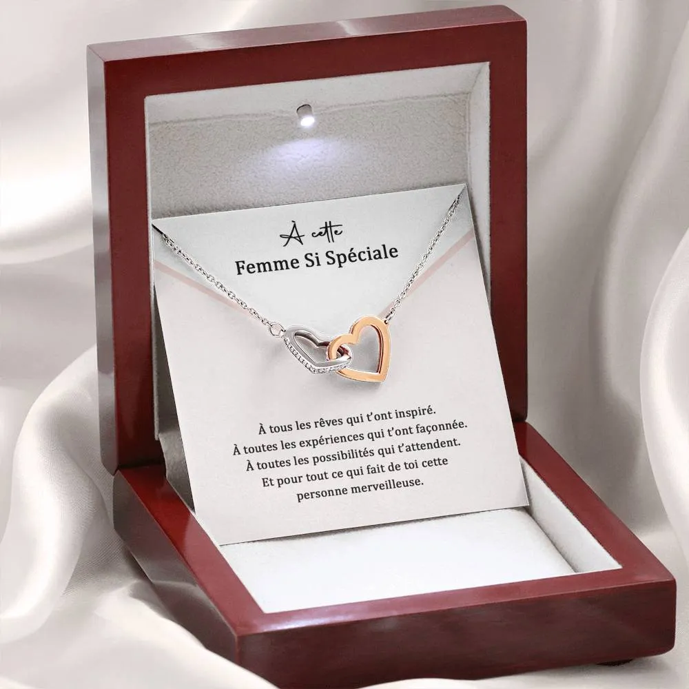 ETERNITY • Collier Femme Speciale Double Cœur
