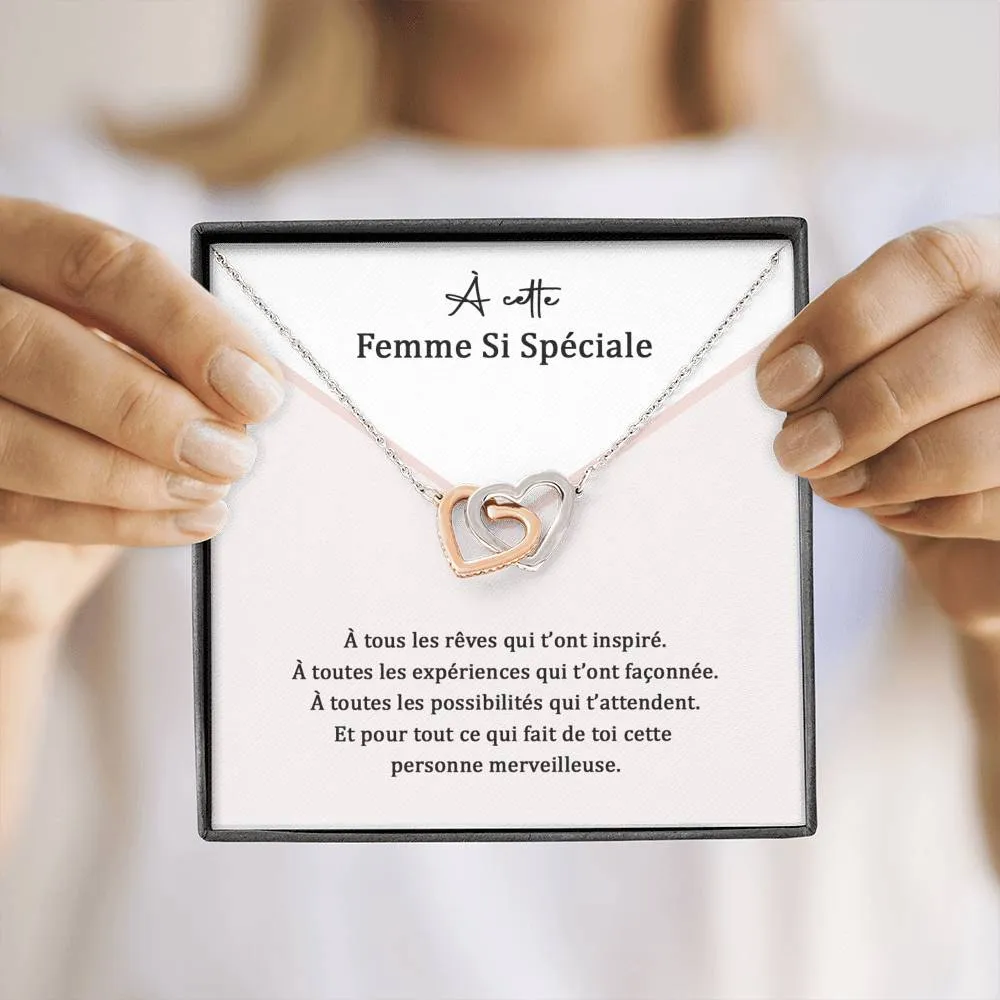 ETERNITY • Collier Femme Speciale Double Cœur