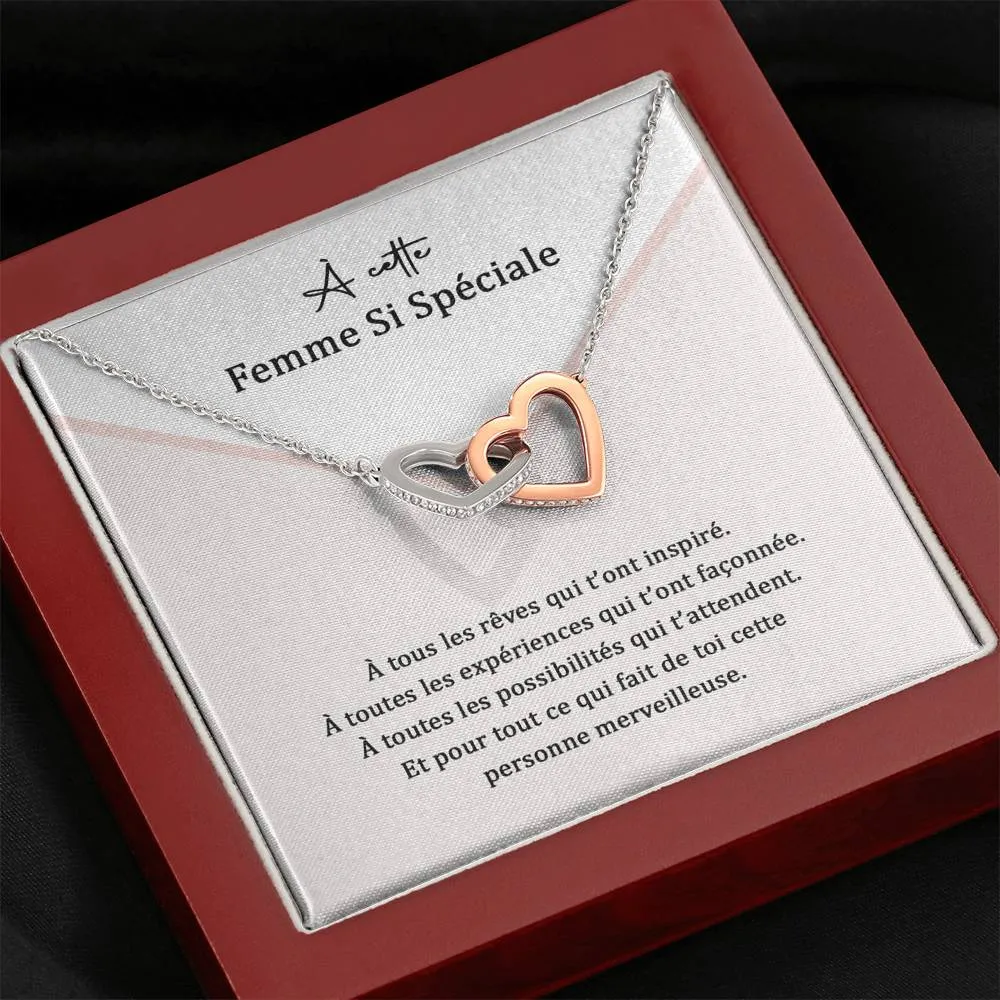 ETERNITY • Collier Femme Speciale Double Cœur