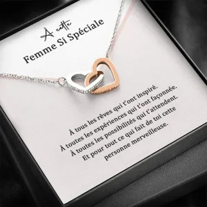 ETERNITY • Collier Femme Speciale Double Cœur