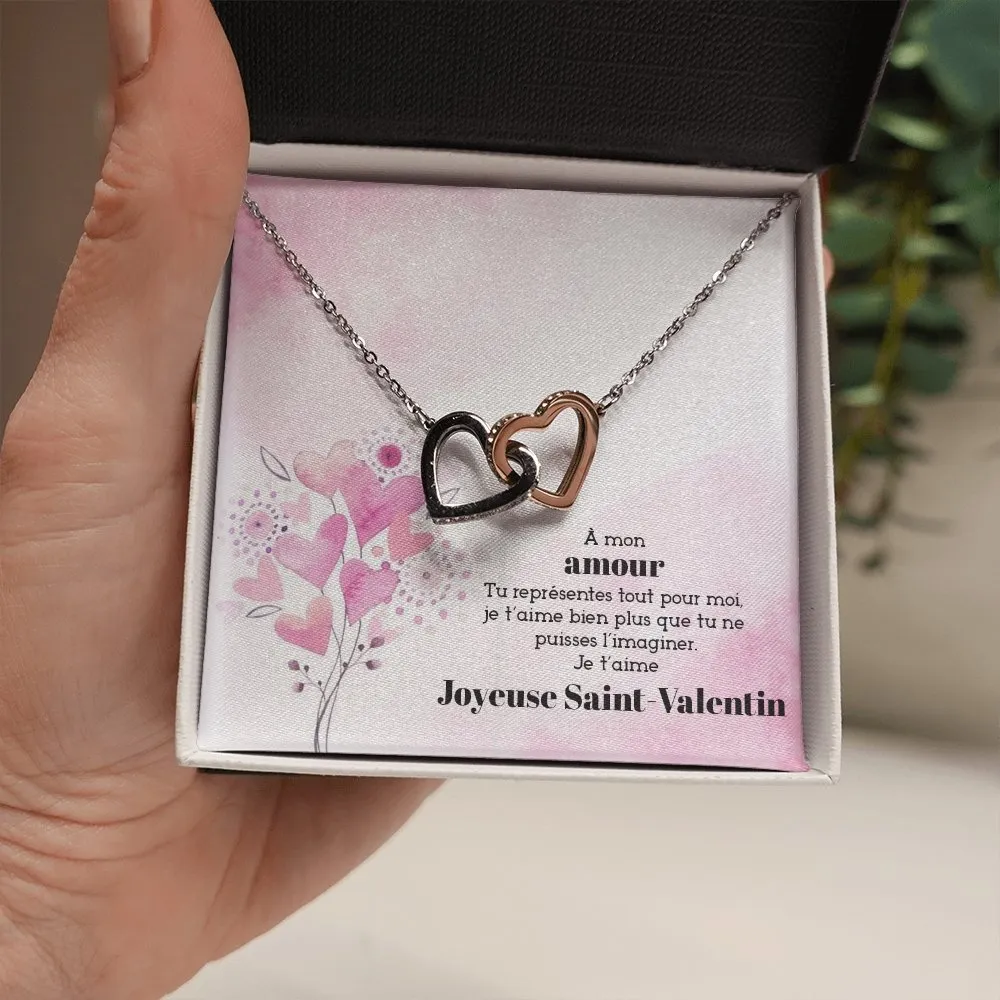 ETERNITY • Collier Saint Valentin Double Cœur