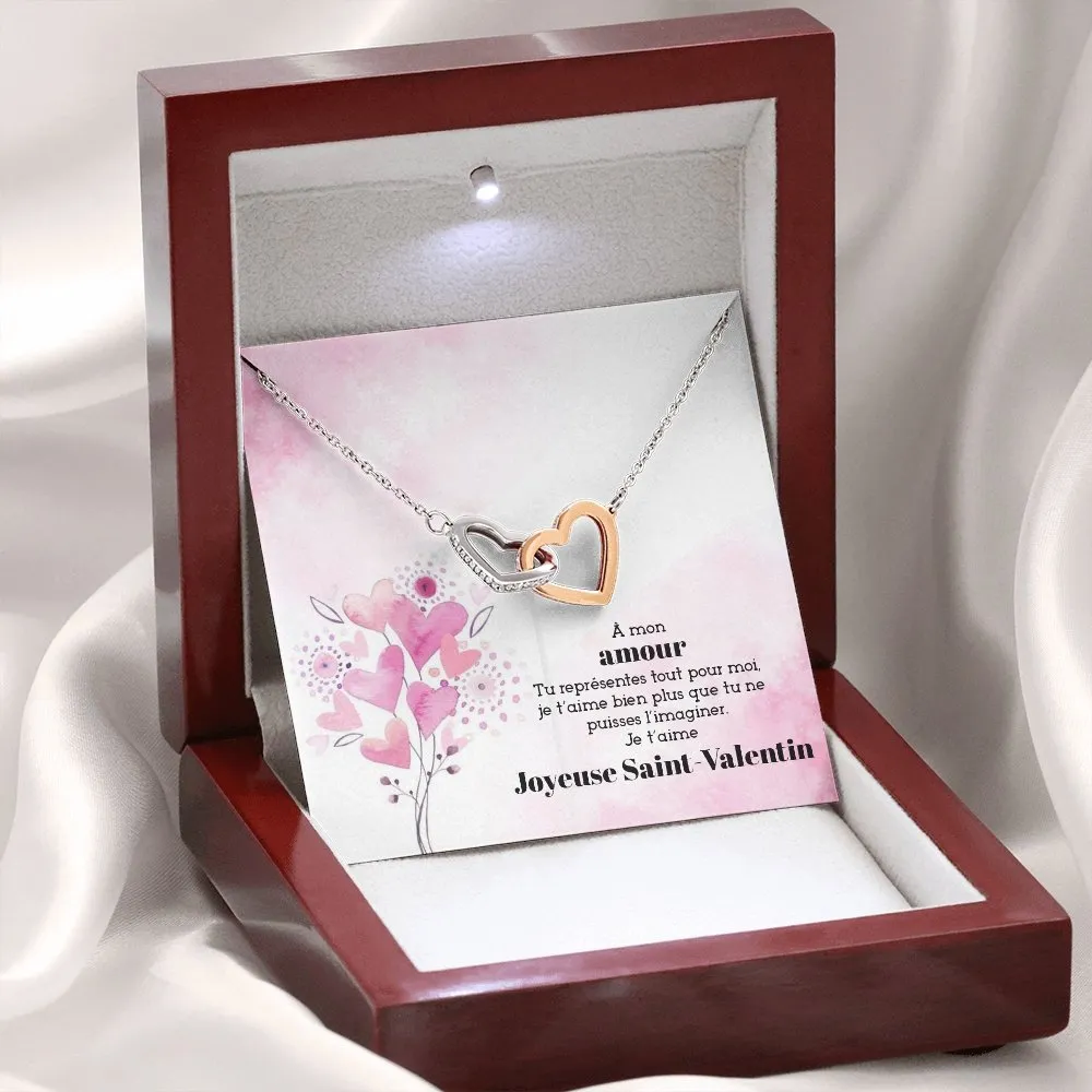ETERNITY • Collier Saint Valentin Double Cœur