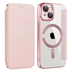 Etui Flip Wallet Magsafe iPhone 14 - Różowy