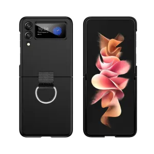Etui z Ringiem Flip Case do Samsung Galaxy Z Flip 3 - Czarny