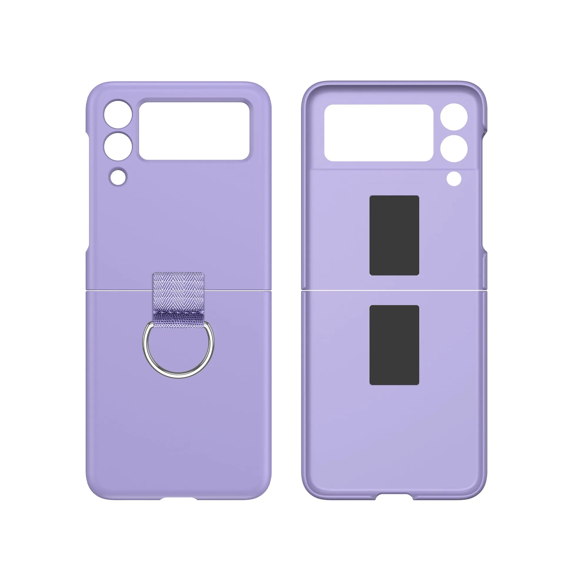 Etui z Ringiem Flip Case do Samsung Galaxy Z Flip 4 - Fioletowy