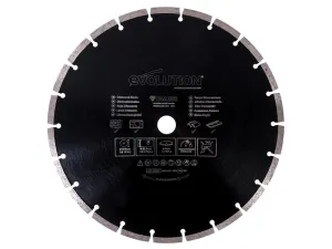 Evolution RAGE Diamond Blade, Segmented Rim 305 x 22.2mm