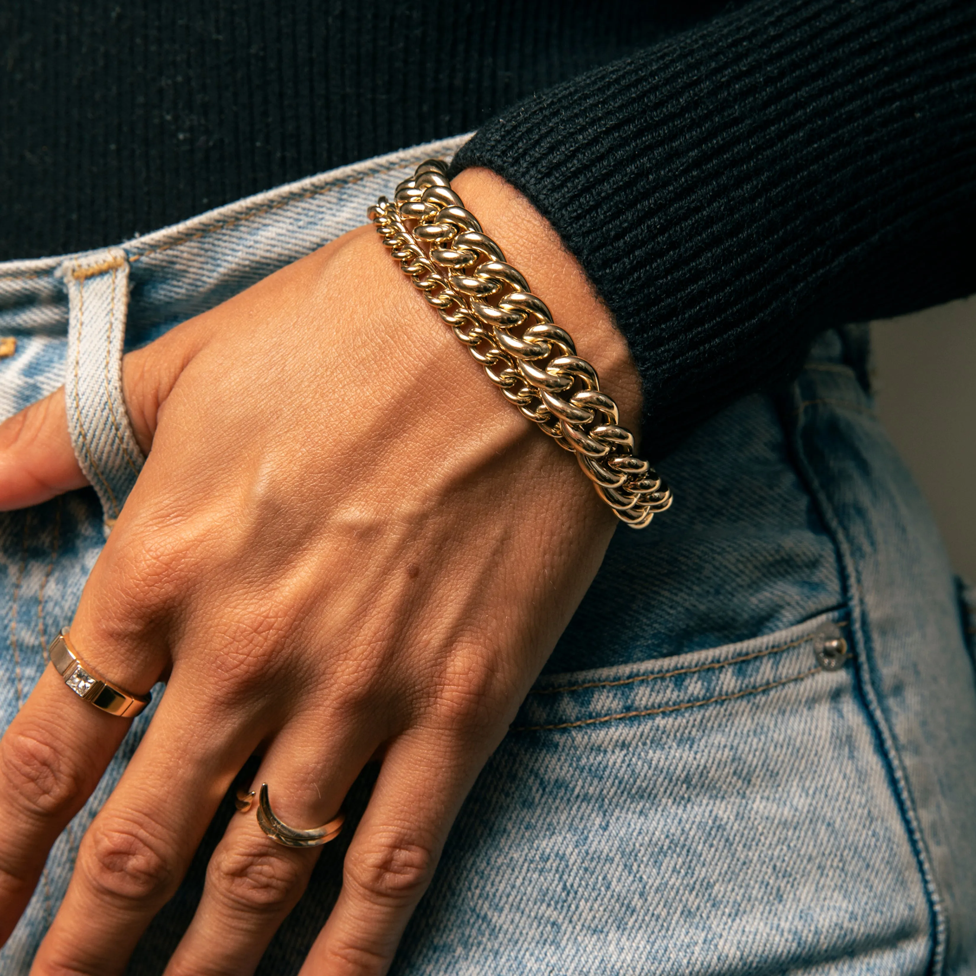 Extra Chunky Rounded Chain Bracelet