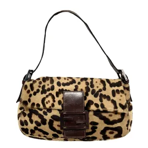 Fendi Cheetah Calf Hair Baguette