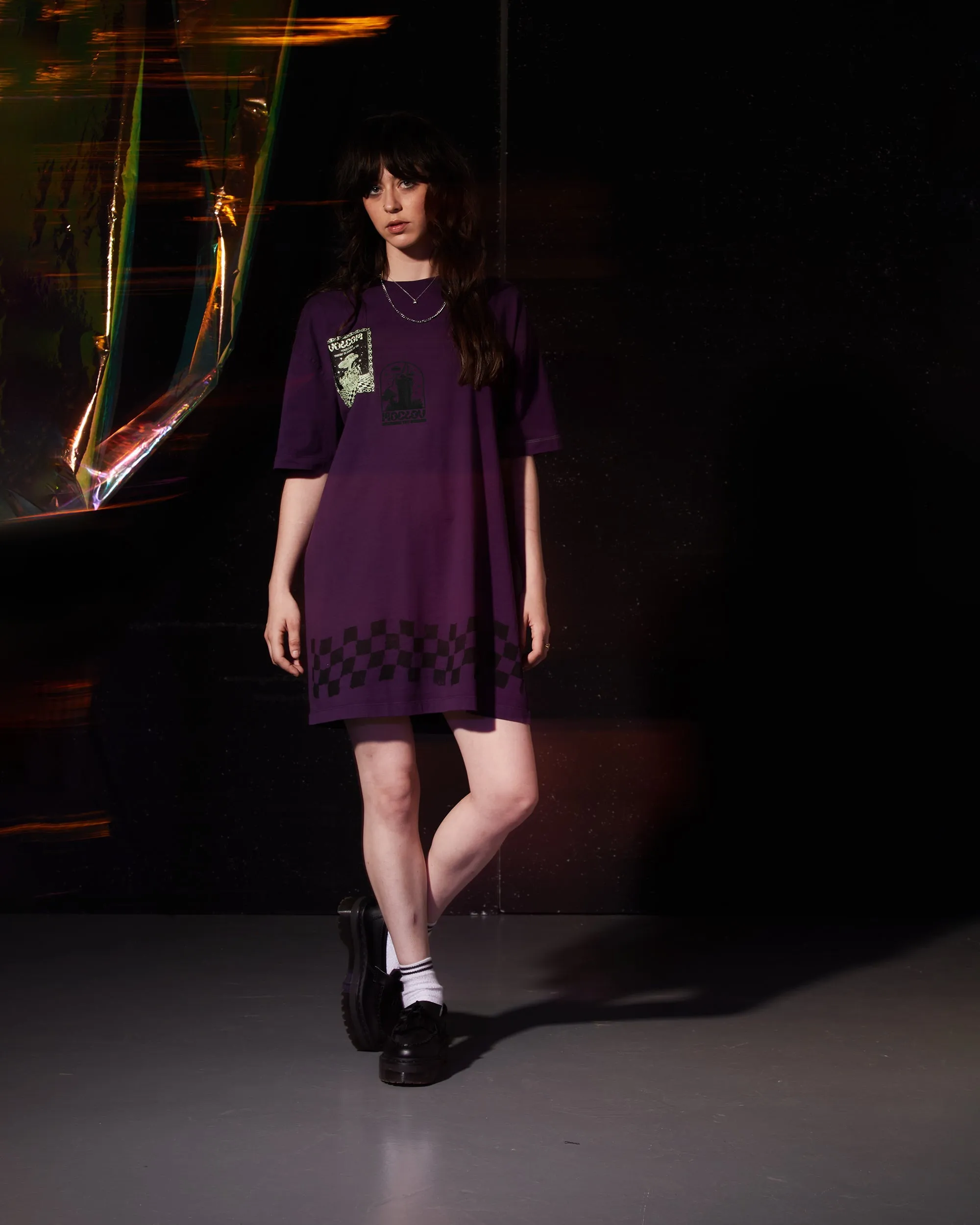 Filip Rygalski Tee Dress - GRAPE ROYALE