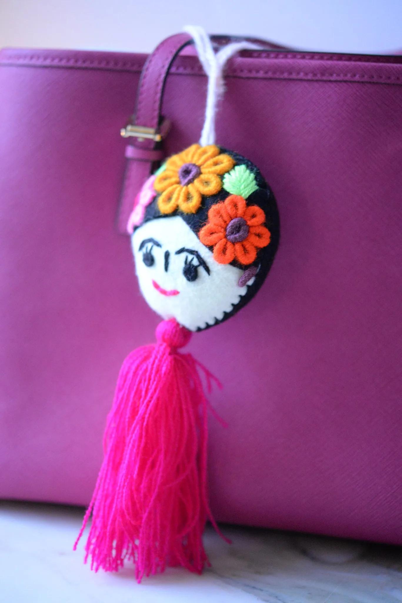 Frida Kahlo Bag Charm Ornament