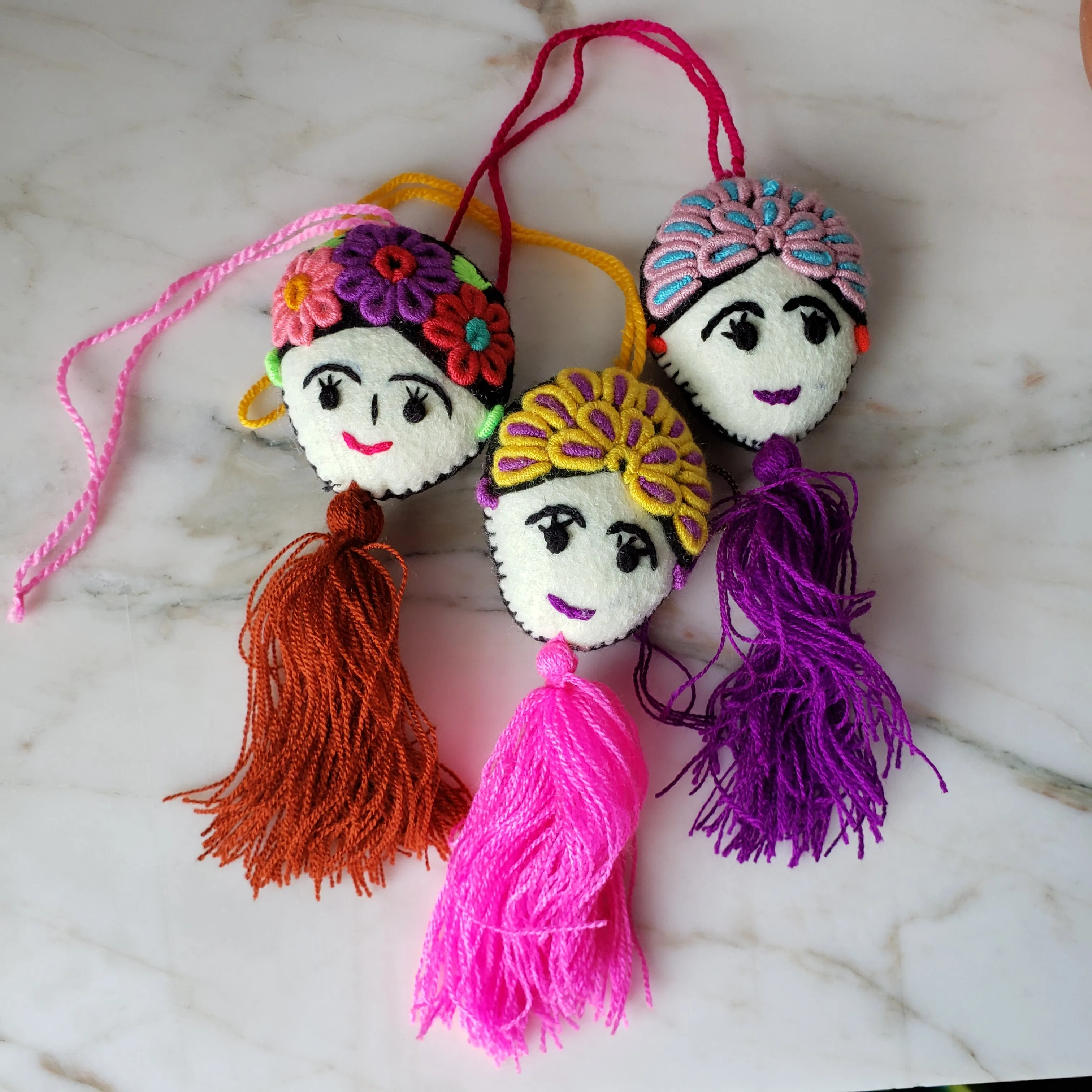 Frida Kahlo Bag Charm Ornament