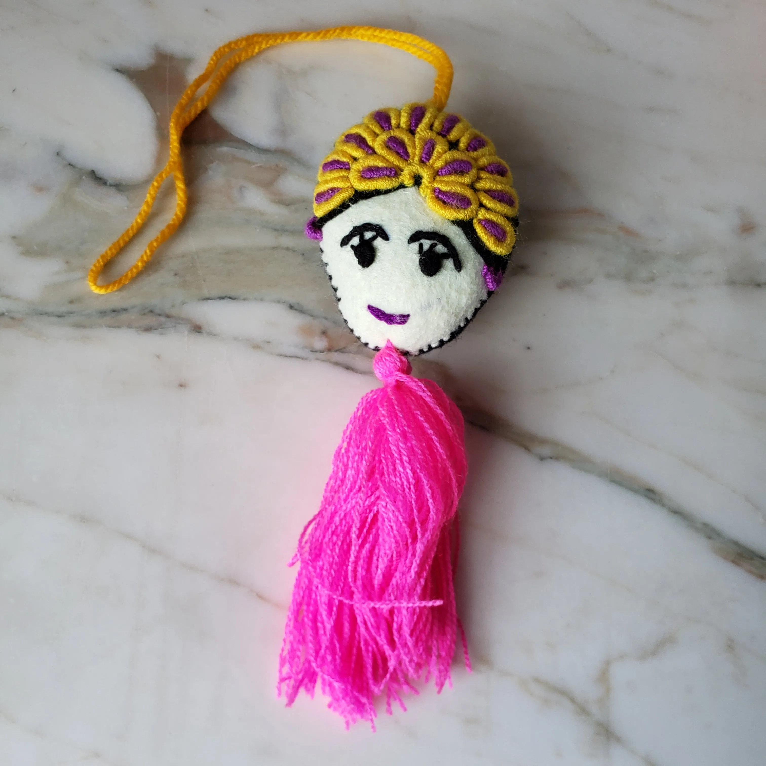 Frida Kahlo Bag Charm Ornament