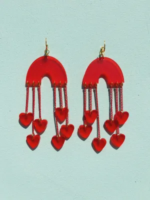 Frosted Strawberry Chaining Hearts