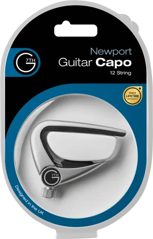 G7th C32013 Capo Newport 12 string guitar - Silver