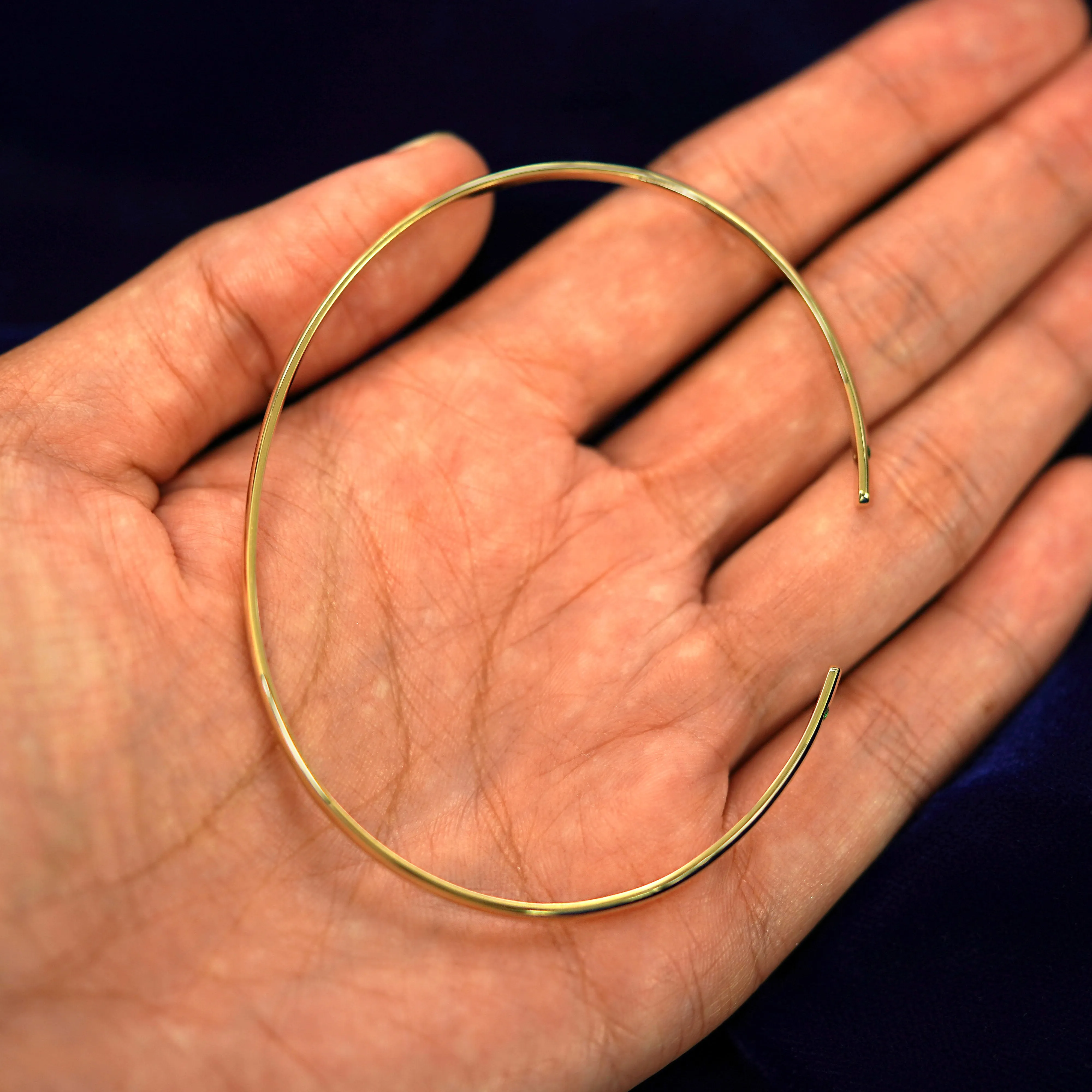 Gemstone Open Bangle