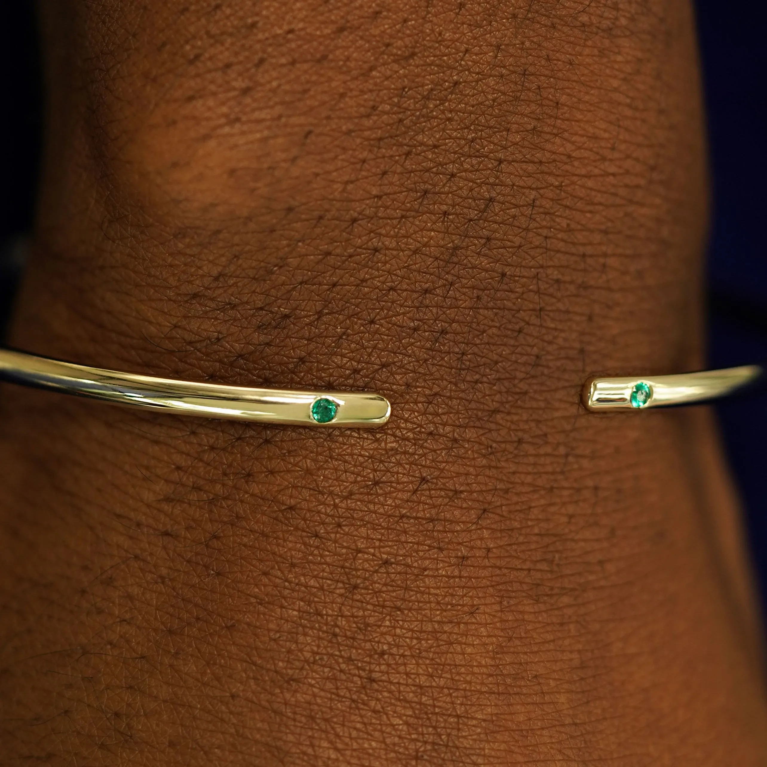 Gemstone Open Bangle