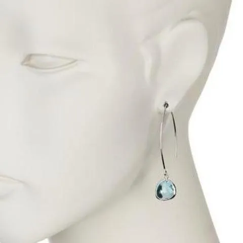 Gemstone Thread Through Earring