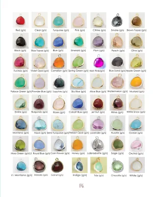 Gemstone Thread Through Earring