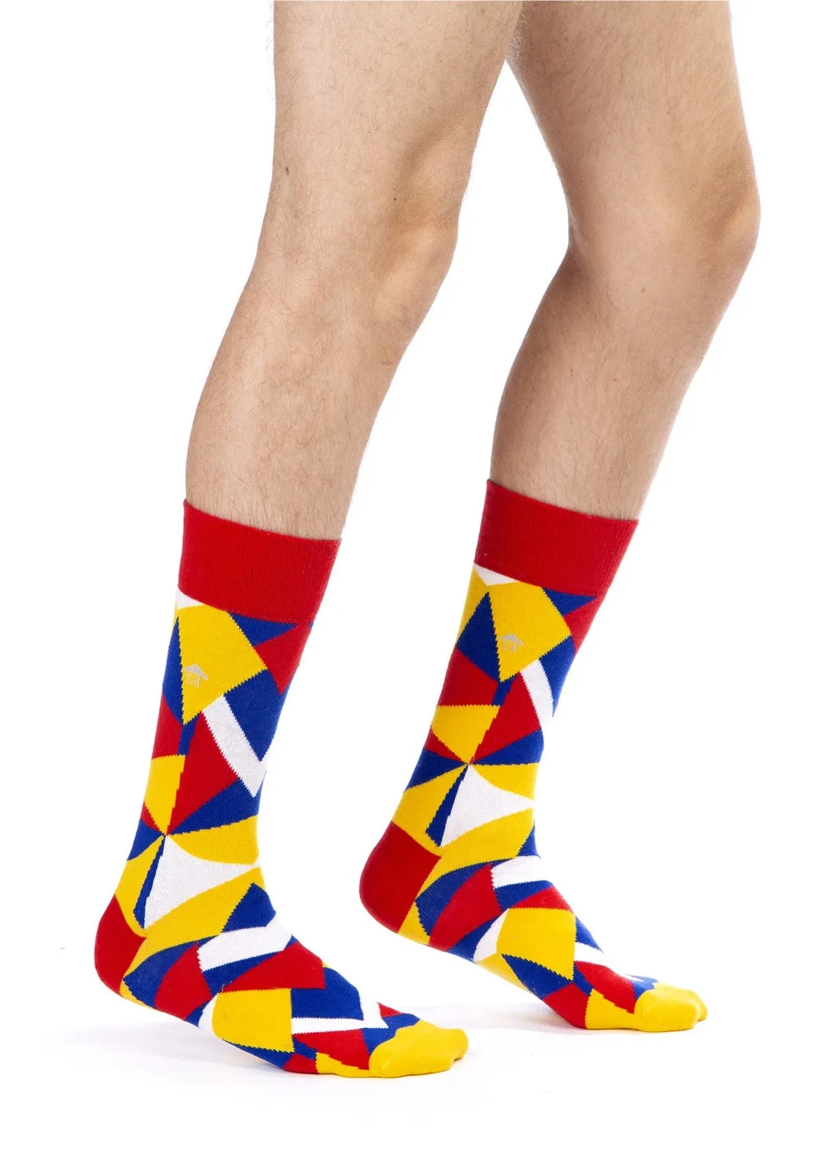 Geometric Designed Men Colorful Socks