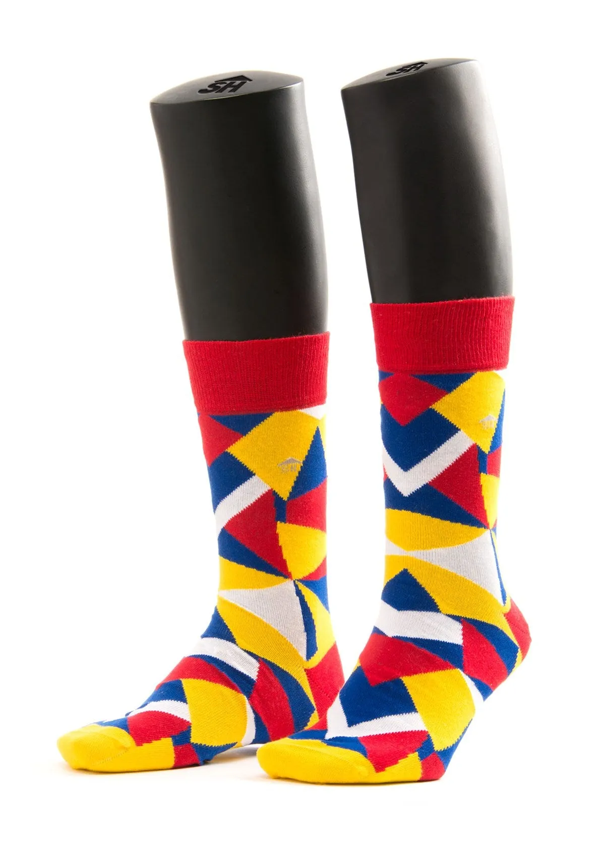 Geometric Designed Men Colorful Socks